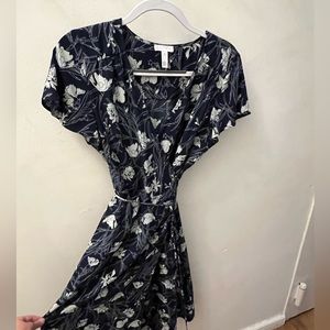 Leith Floral Wrap Dress